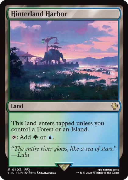Hinterland Harbor (Surge Foil), Commander: FINAL FANTASY 403