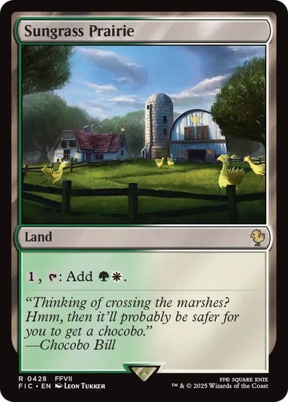 Sungrass Prairie (Surge Foil), Commander: FINAL FANTASY 428