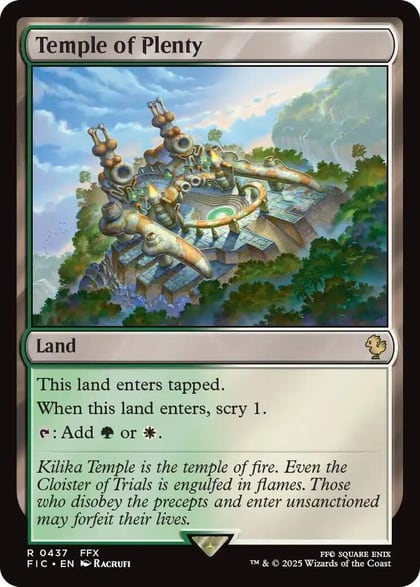 Temple of Plenty (Surge Foil), Commander: FINAL FANTASY 437