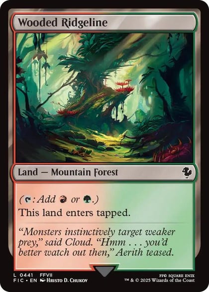 Wooded Ridgeline (Surge Foil), Commander: FINAL FANTASY 441