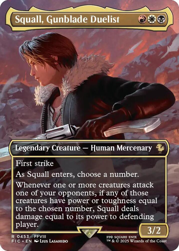 Squall, Gunblade Duelist (Borderless), Commander: FINAL FANTASY 453