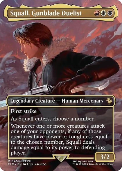 Squall, Gunblade Duelist (Borderless), Commander: FINAL FANTASY 453