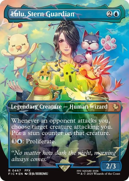 Lulu, Stern Guardian (Borderless) (Chocobo Track Foil), Commander: FINAL FANTASY 467