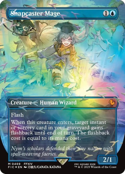Snapcaster Mage (Borderless) (Chocobo Track Foil), Commander: FINAL FANTASY 469