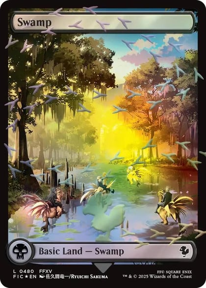 Swamp (Chocobo Track Foil), Commander: FINAL FANTASY 480