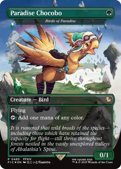 Paradise Chocobo - Birds of Paradise (Borderless), Commander: FINAL FANTASY 483
