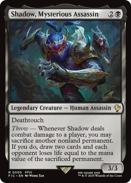 Shadow, Mysterious Assassin (Surge Foil), Commander: FINAL FANTASY 50