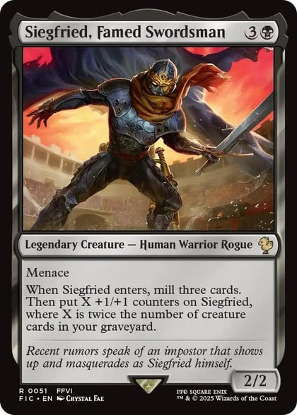 Siegfried, Famed Swordsman (Surge Foil), Commander: FINAL FANTASY 51