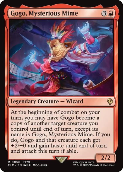 Gogo, Mysterious Mime (Surge Foil), Commander: FINAL FANTASY 56