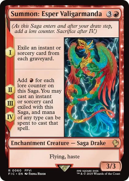 Summon: Esper Valigarmanda (Surge Foil), Commander: FINAL FANTASY 60