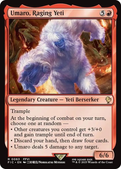 Umaro, Raging Yeti (Surge Foil), Commander: FINAL FANTASY 63