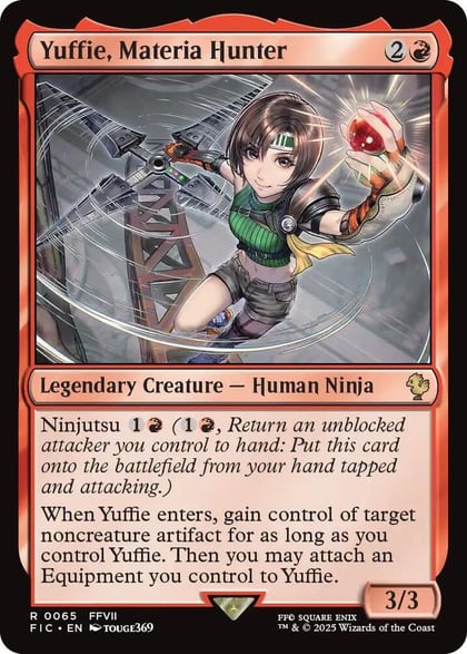 Yuffie, Materia Hunter (Surge Foil), Commander: FINAL FANTASY 65