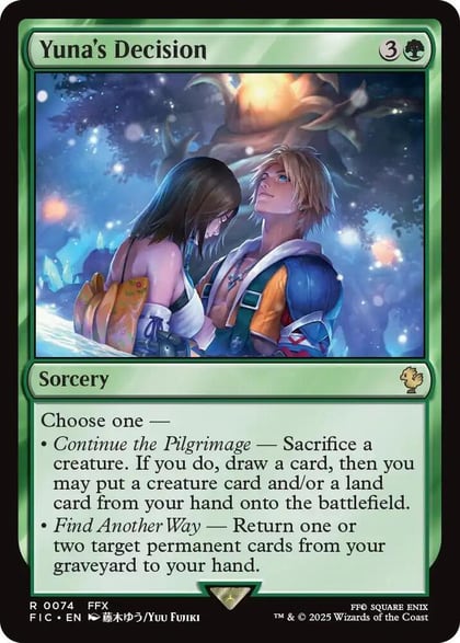 Yuna's Decision (Surge Foil), Commander: FINAL FANTASY 74