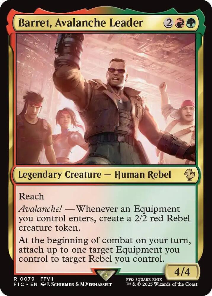 Barret, Avalanche Leader, Commander: FINAL FANTASY 79