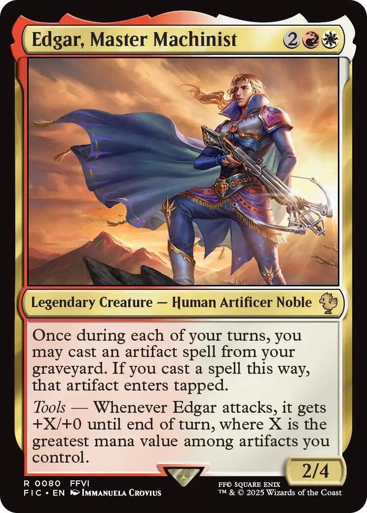 Edgar, Master Machinist, Commander: FINAL FANTASY 80