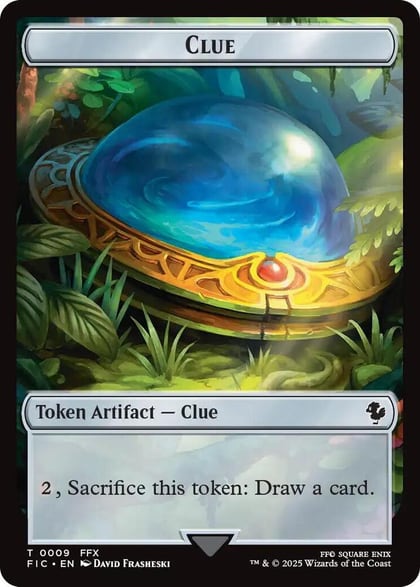 Clue // Treasure Double-Sided Token, Commander: FINAL FANTASY 9 // 23