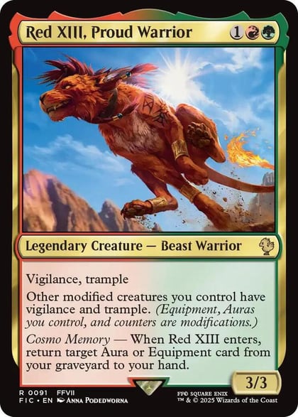 Red XIII, Proud Warrior, Commander: FINAL FANTASY 91