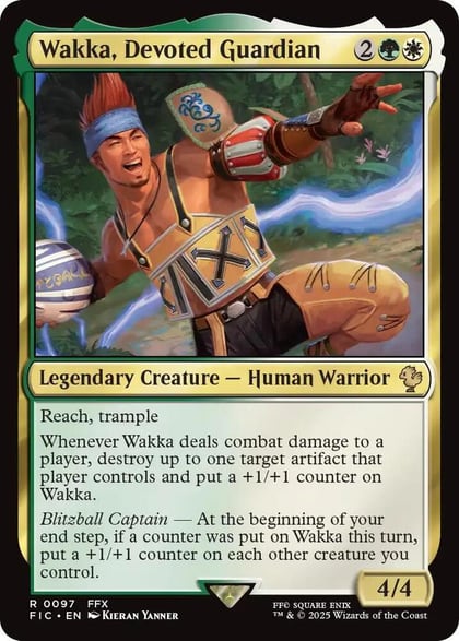 Wakka, Devoted Guardian (Surge Foil), Commander: FINAL FANTASY 97