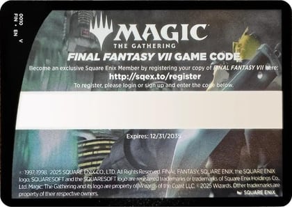 FINAL FANTASY VII Game Code Card, FINAL FANTASY 10