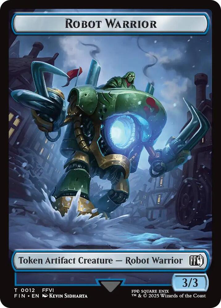 Robot Warrior // Copy (0001) Double-Sided Token, FINAL FANTASY 12 // 1