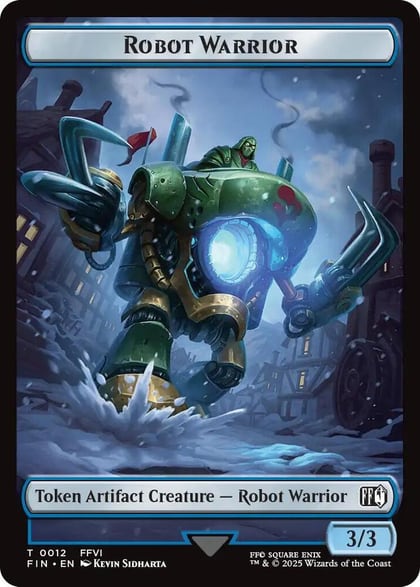 Robot Warrior // Copy (0001) Double-Sided Token, FINAL FANTASY 12 // 1