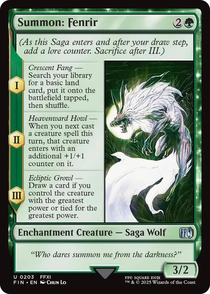 Summon: Fenrir, FINAL FANTASY 203