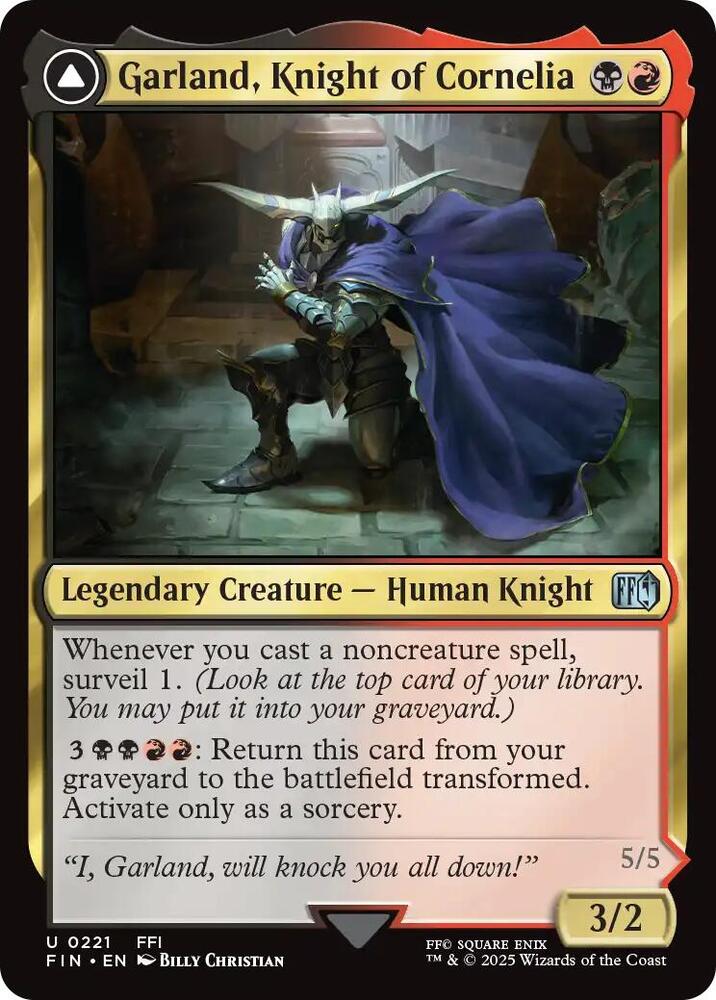 Garland, Knight of Cornelia, FINAL FANTASY 221
