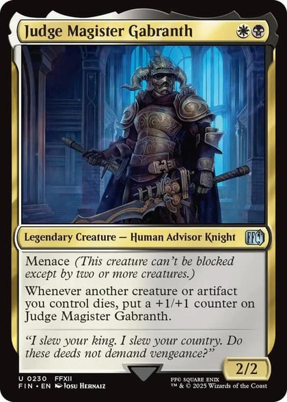 Judge Magister Gabranth, FINAL FANTASY 230