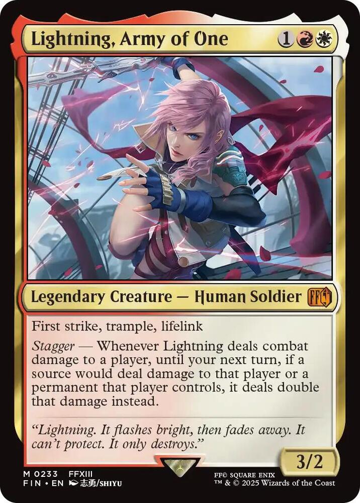 Lightning, Army of One, FINAL FANTASY 233