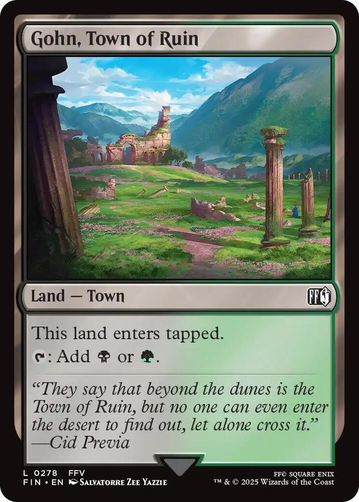 Gohn, Town of Ruin, FINAL FANTASY 278