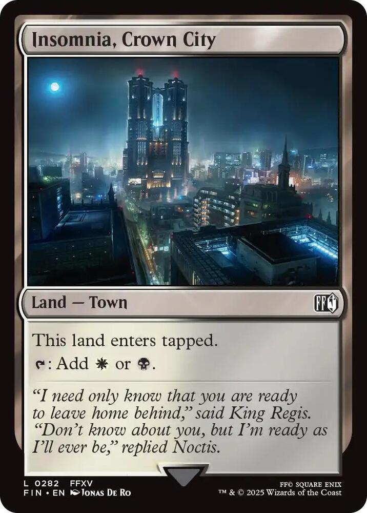 Insomnia, Crown City, FINAL FANTASY 282