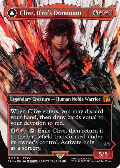 Clive, Ifrit's Dominant (0318) (Borderless), FINAL FANTASY 318