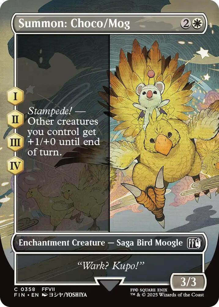 Summon: Choco/Mog (Borderless), FINAL FANTASY 358