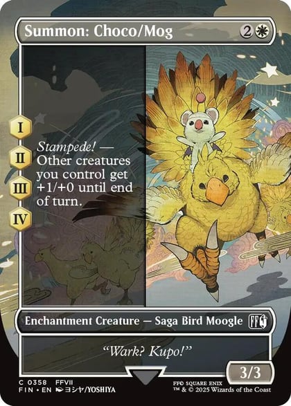 Summon: Choco/Mog (Borderless), FINAL FANTASY 358