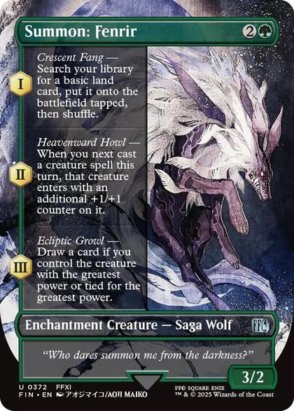 Summon: Fenrir (Borderless), FINAL FANTASY 372