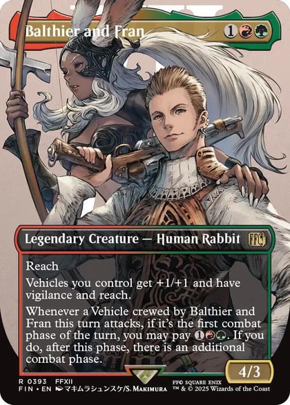 Balthier and Fran (0393) (Borderless), FINAL FANTASY 393
