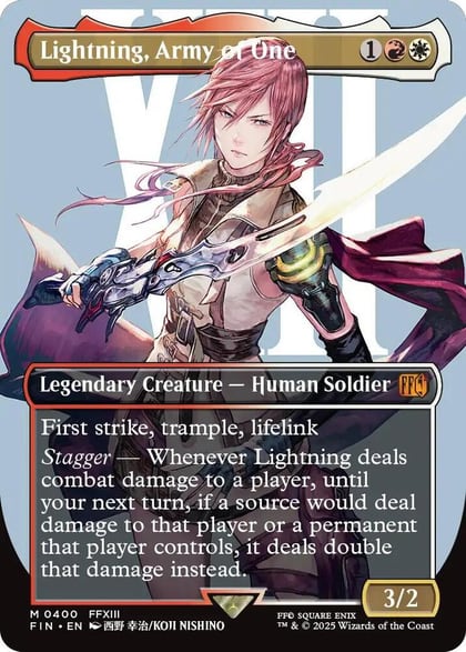 Lightning, Army of One (0400) (Borderless), FINAL FANTASY 400