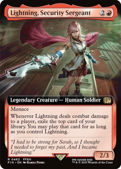 Lightning, Security Sergeant (Extended Art), FINAL FANTASY 462