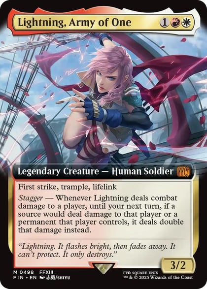 Lightning, Army of One (Extended Art), FINAL FANTASY 498