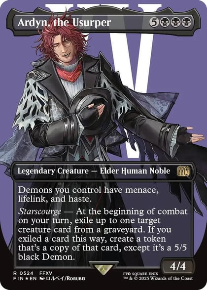Ardyn, the Usurper (0524) (Borderless) (Surge Foil), FINAL FANTASY 524
