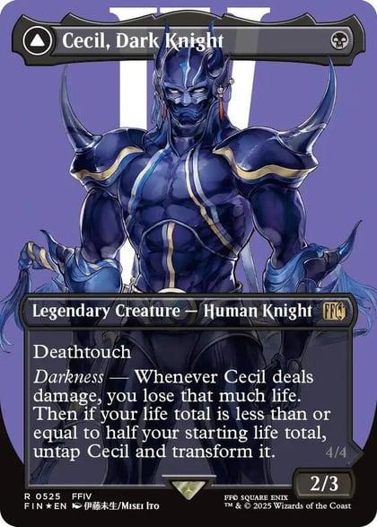Cecil, Dark Knight (Borderless) (Surge Foil), FINAL FANTASY 525