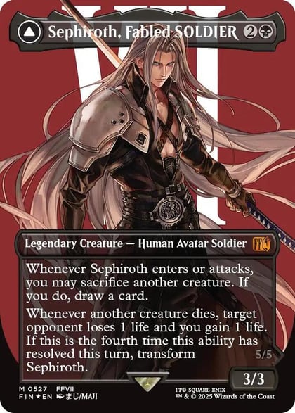 Sephiroth, Fabled SOLDIER (Borderless) (Surge Foil), FINAL FANTASY 527