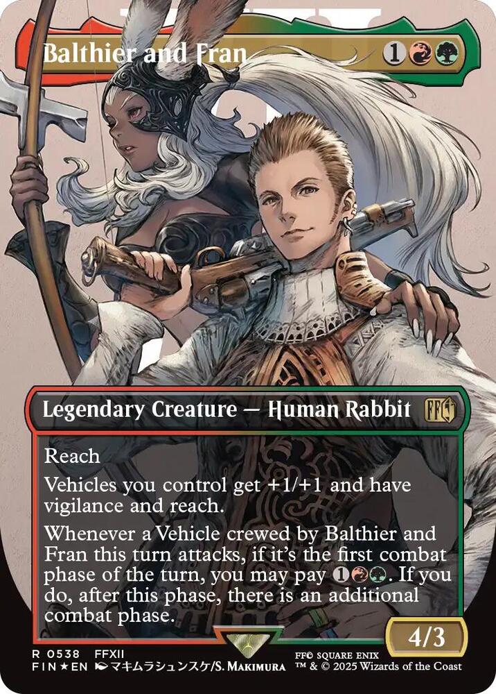 Balthier and Fran (0538) (Borderless) (Surge Foil), FINAL FANTASY 538