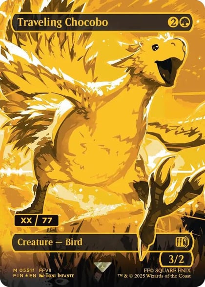 Traveling Chocobo (Borderless) (Serial Numbered), FINAL FANTASY 551f