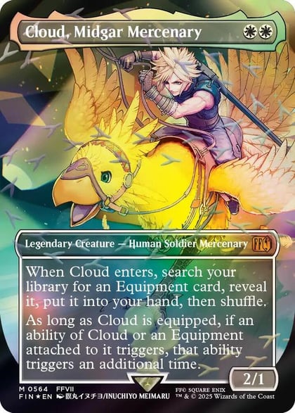 Cloud, Midgar Mercenary (Borderless) (Chocobo Track Foil), FINAL FANTASY 564