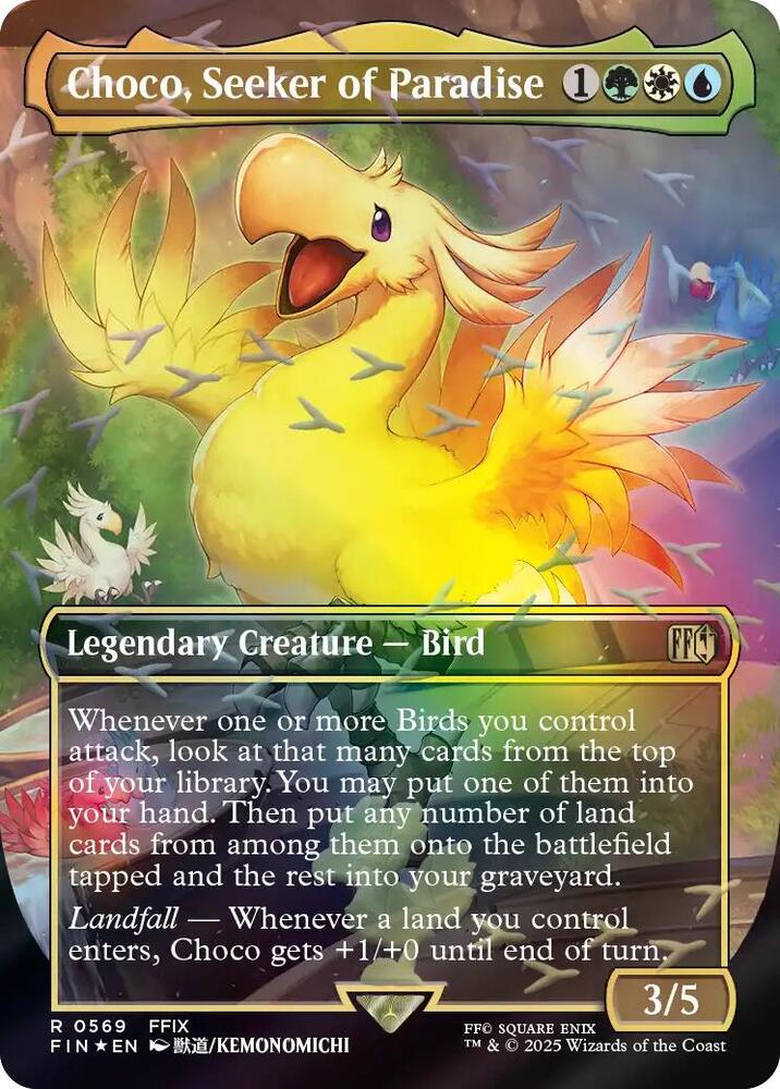 Choco, Seeker of Paradise (Borderless) (Chocobo Track Foil), FINAL FANTASY 569