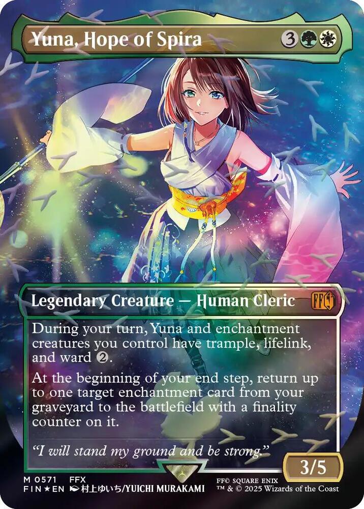 Yuna, Hope of Spira (Borderless) (Chocobo Track Foil), FINAL FANTASY 571