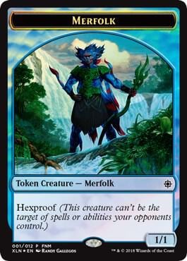 Merfolk // Treasure Double-Sided Token, FNM Promos 1