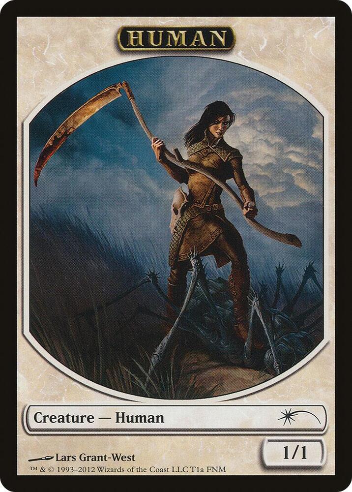 Human // Wolf Double-Sided Token, FNM Promos 1a // 1b