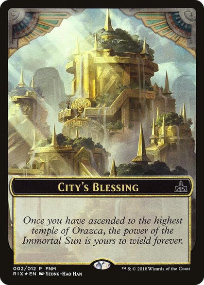 City's Blessing // Elemental Double-Sided Token, FNM Promos 2